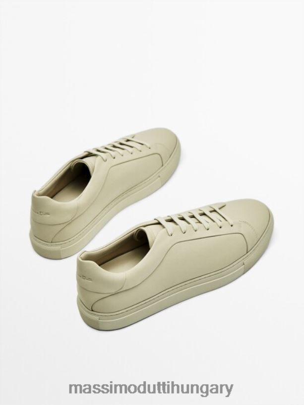 bőr edzőcipők krém férfiak NXX8V8759 Massimo Dutti