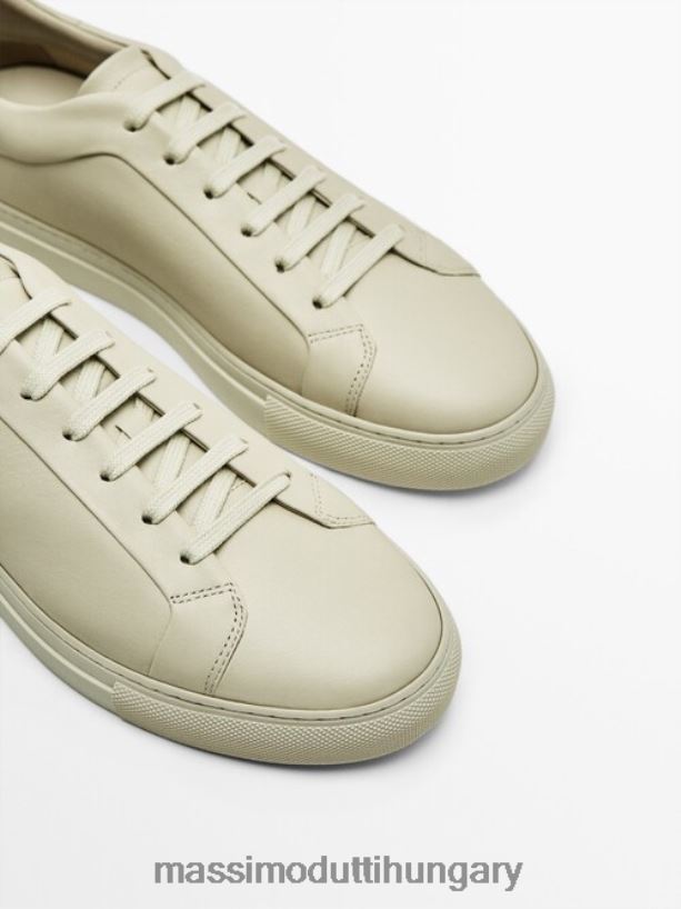 bőr edzőcipők krém férfiak NXX8V8759 Massimo Dutti