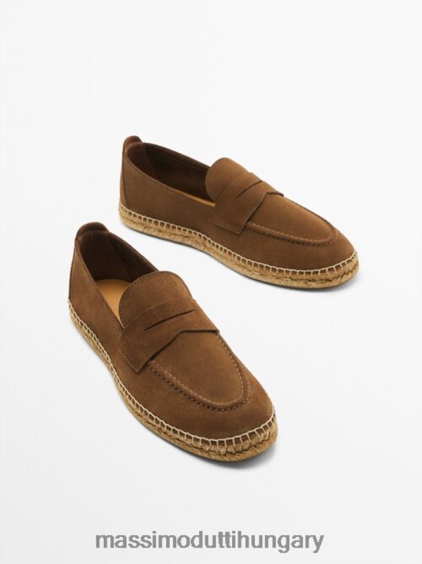 filléres pántos espadrillák barna férfiak NXX8V8771 Massimo Dutti