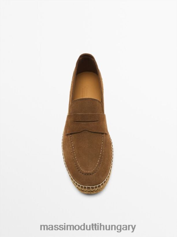 filléres pántos espadrillák barna férfiak NXX8V8771 Massimo Dutti