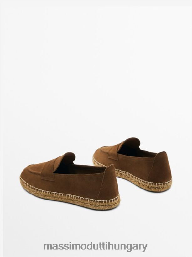 filléres pántos espadrillák barna férfiak NXX8V8771 Massimo Dutti