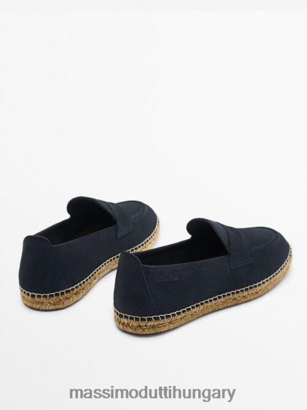 filléres pántos espadrillák kék férfiak NXX8V8769 Massimo Dutti