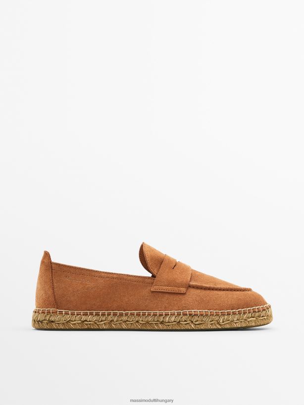 filléres pántos espadrillák őszibarack férfiak NXX8V8770 Massimo Dutti