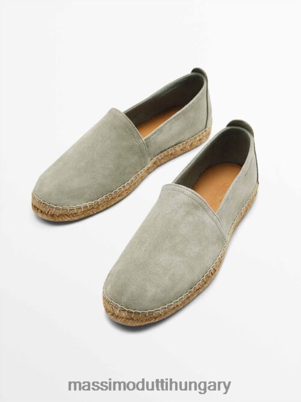 hasított velúr espadrillák kő férfiak NXX8V8766 Massimo Dutti
