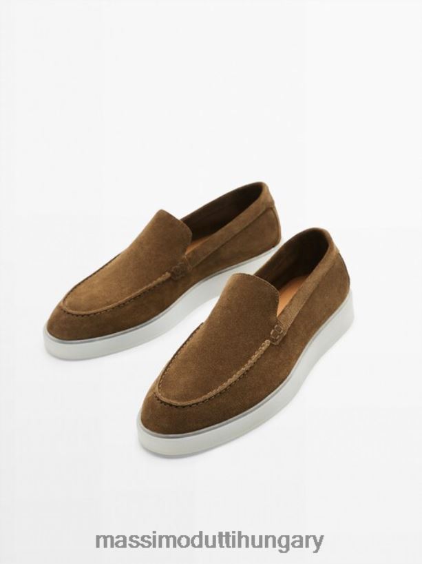 hasított velúr áttetsző talpú naplopók teve férfiak NXX8V8775 Massimo Dutti