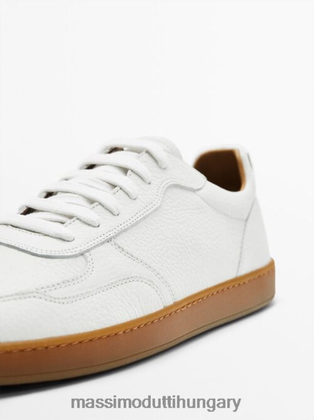 nappa bőr edzőcipők fehér férfiak NXX8V8744 Massimo Dutti