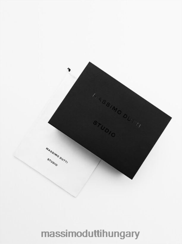 nubuk bőr edzőcipő - stúdió szürke férfiak NXX8V8790 Massimo Dutti