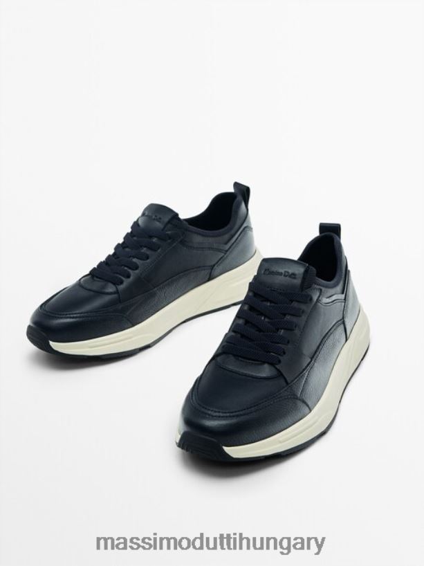 prémium oktatók kék férfiak NXX8V8792 Massimo Dutti