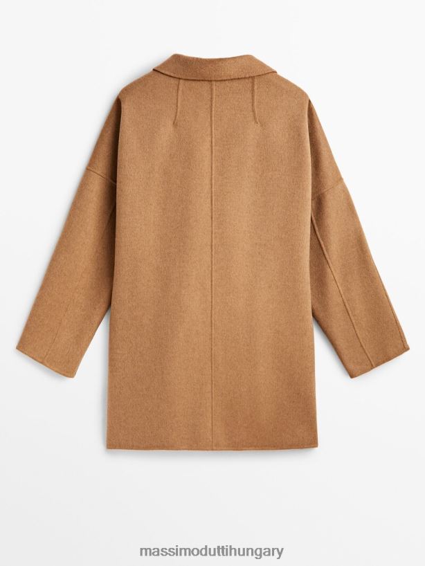 rövid köpenyes kabát övvel teve nők NXX8V8296 Massimo Dutti